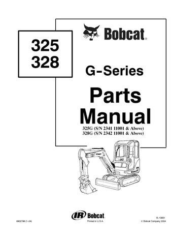 bobcat 325 mini excavator specifications|bobcat 325g parts diagram.